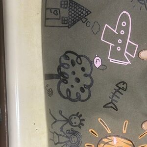 Cartoon Graffiti Handle Bag